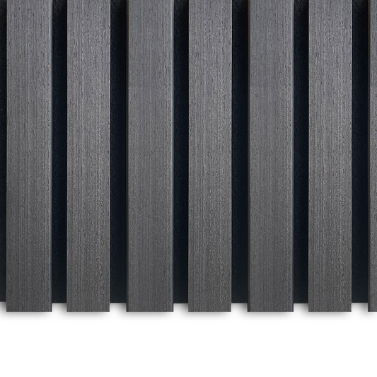 AkuPanel Antraciet Hout | 270 cm x 60 cm | 3-zijdig echt houtfineer