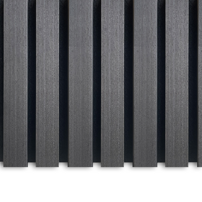 AkuPanel Antraciet Hout | 240 cm x 60 cm | 3-zijdig echt houtfineer